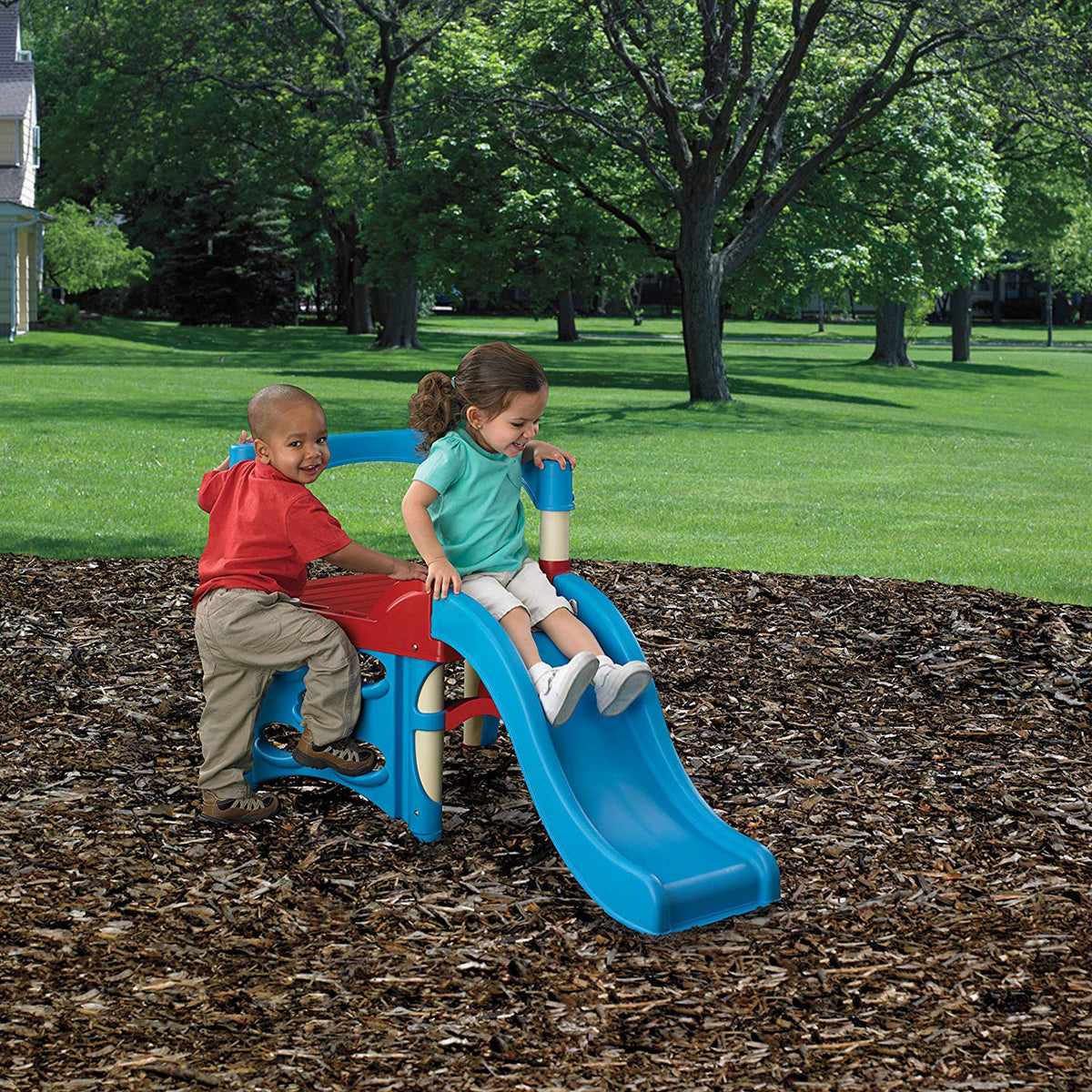 American Plastic Toys Toddler Kids First Climber Slide Playset (Open Box)