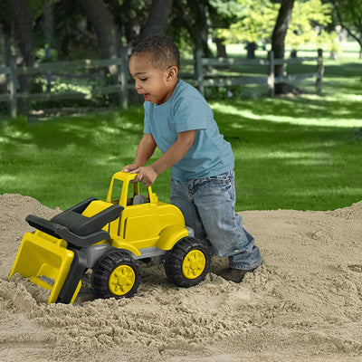 American Plastic Toys Gigantic Loader Heavy Duty Construction Vehicle, Yellow