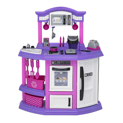 American Plastic Toys Kids Bakers Kitchen Playset with 22 Accessories (Open Box)