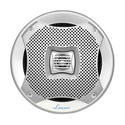 Lanzar 6.5 Inch 400W 2 Way Waterproof Boat Speakers, White (1 Pair) (Open Box)