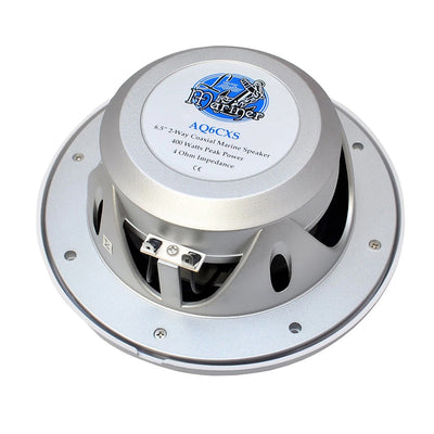 Lanzar 6.5 Inch 400W 2 Way Waterproof Boat Speakers, White (1 Pair) (Open Box)