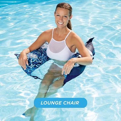 Aqua Leisure Supreme Monterey Hammock Pool Float, Orchid Blue (Open Box) - VMInnovations