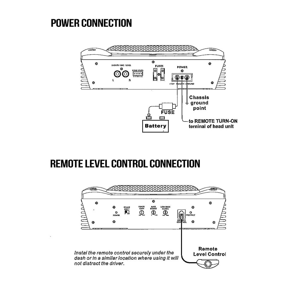 Lanzar AQTB8 1000 Watt Slim Waterproof Amplified Marine Subwoofer System, White - VMInnovations