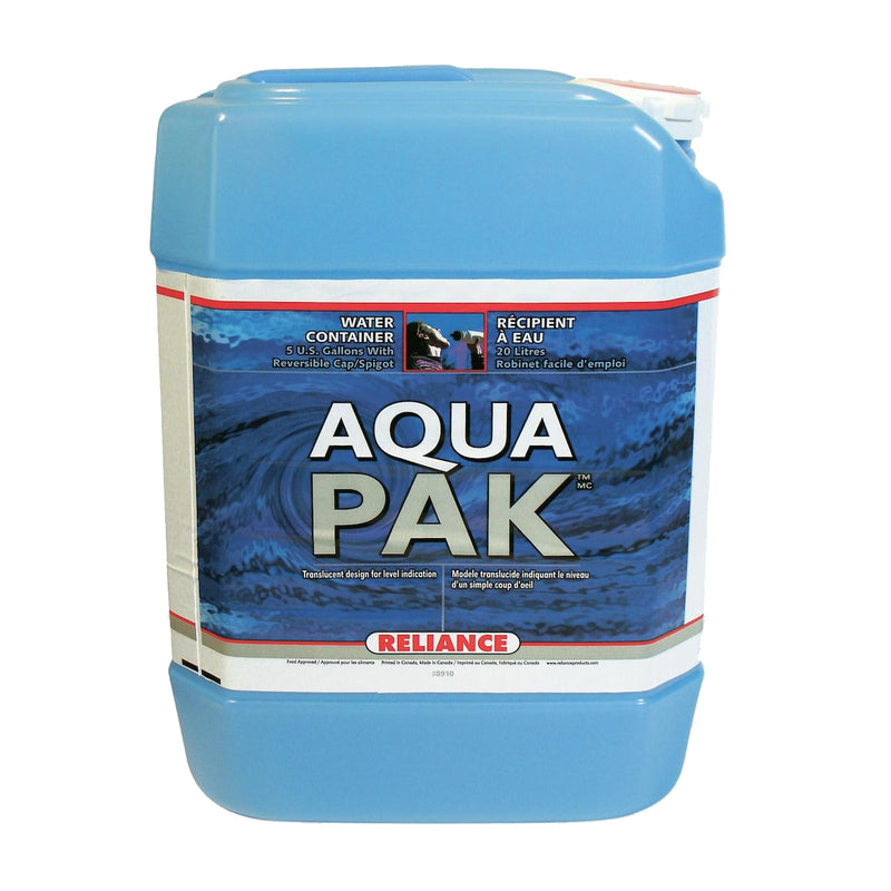 Reliance Products Aqua-Pak 5 Gallon Plastic Drinking Water Container Storage Jug