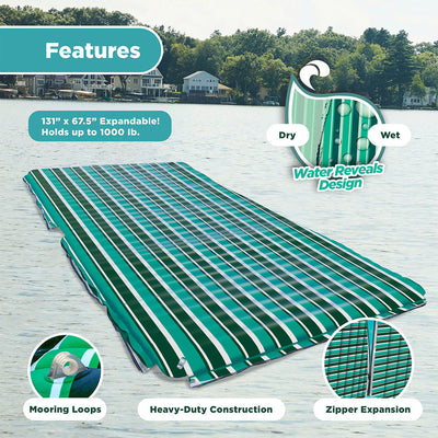 Aqua Leisure Supersized Floating Party Plank & Monterey 4-in-1 Pool Hammock - VMInnovations