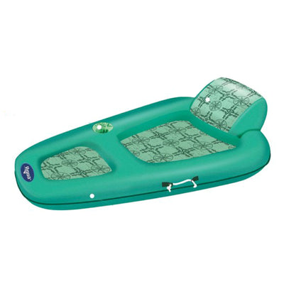 Aqua Leisure Polyknit Luxe Pool Lounger, Teal & Zero Gravity Recliner, Green