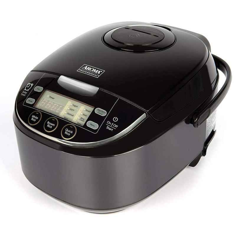 Aroma Houseware ARC-6106AB 6 Cup Japanese Style Rice Cooker Food Steamer, Black