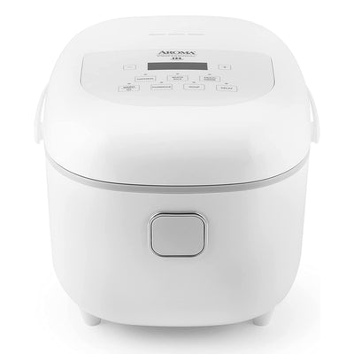 Aroma Housewares ARC-7604 8-Cup 2 Qt Induction Rice Cooker & Multicooker, White