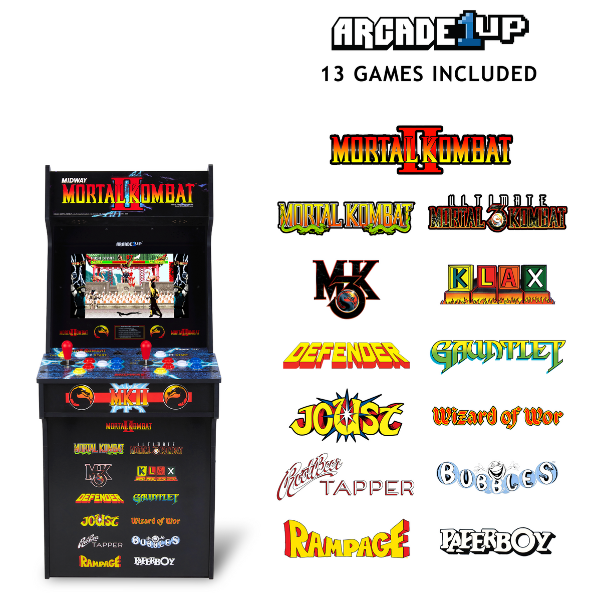 Arcade1Up Mortal Kombat Classic SE Arcade Machine and Classic SE 14.25" Riser