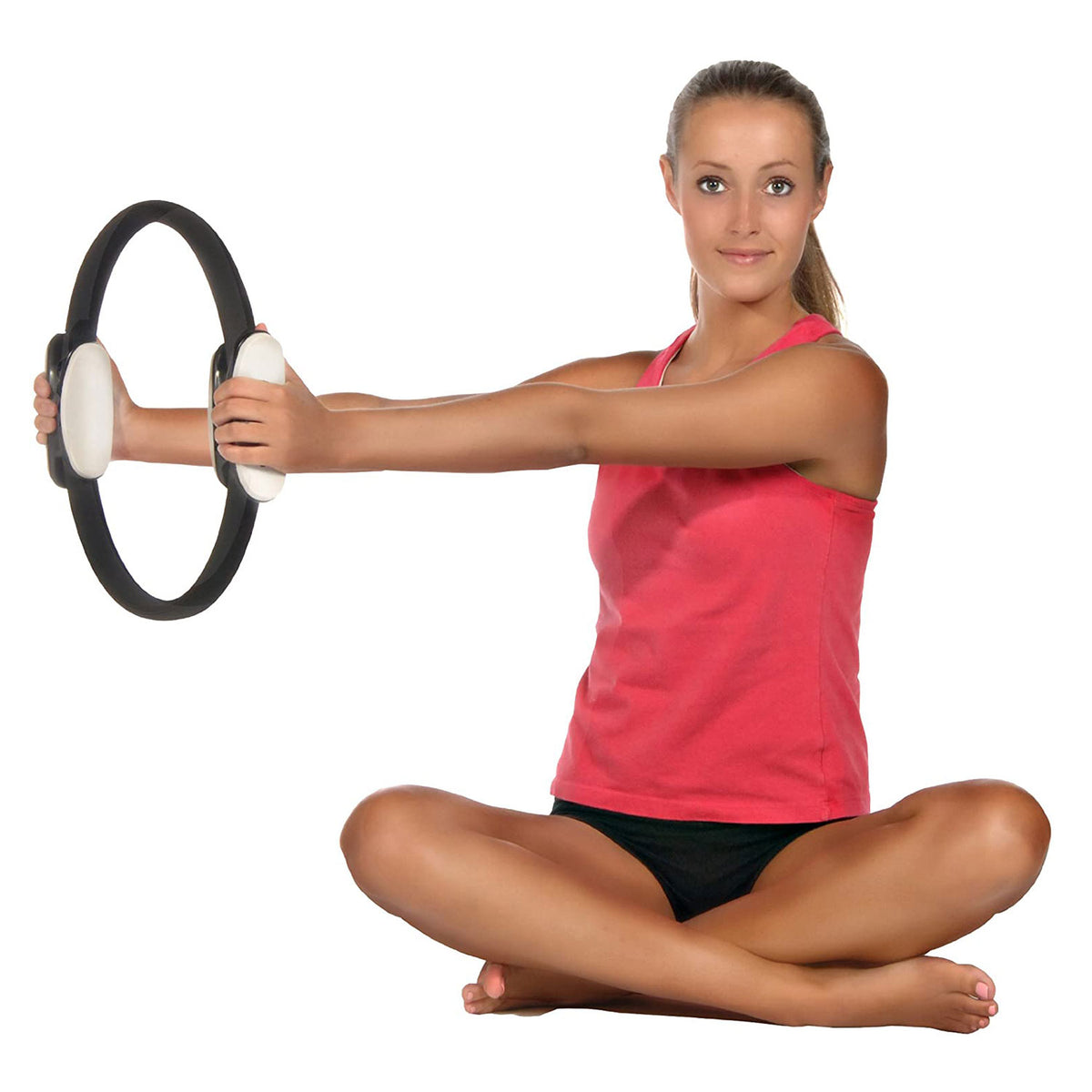 AeroPilates Magic Circle | for Mat & Reformer Workouts, Black
