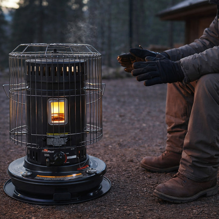 Sengoku CV-23K(H) KeroHeat Portable Convection Kerosene Buddy Heater 23,500 BTU, Black