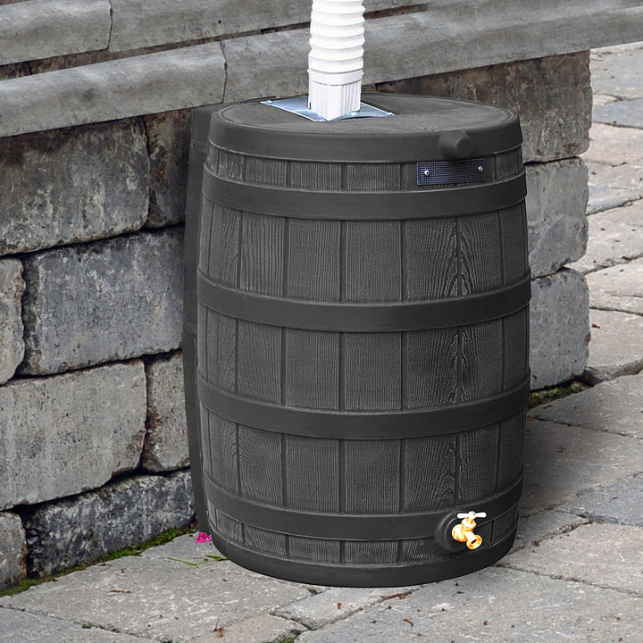 Good Ideas Rain Wizard 50 Gallon Plastic Rain Barrel with Brass Spigot (3 Pack)