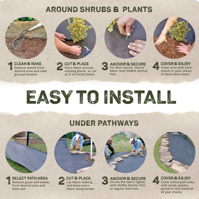 DeWitt Barrier Pro Landscape Fabric in Brown (3 Ounces), 4' x 300' Refill