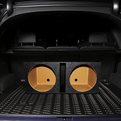 Q Power QBASS Dual 15-Inch Vented MDF Subwoofer Box 2 Speakers Enclosure (Used) - VMInnovations