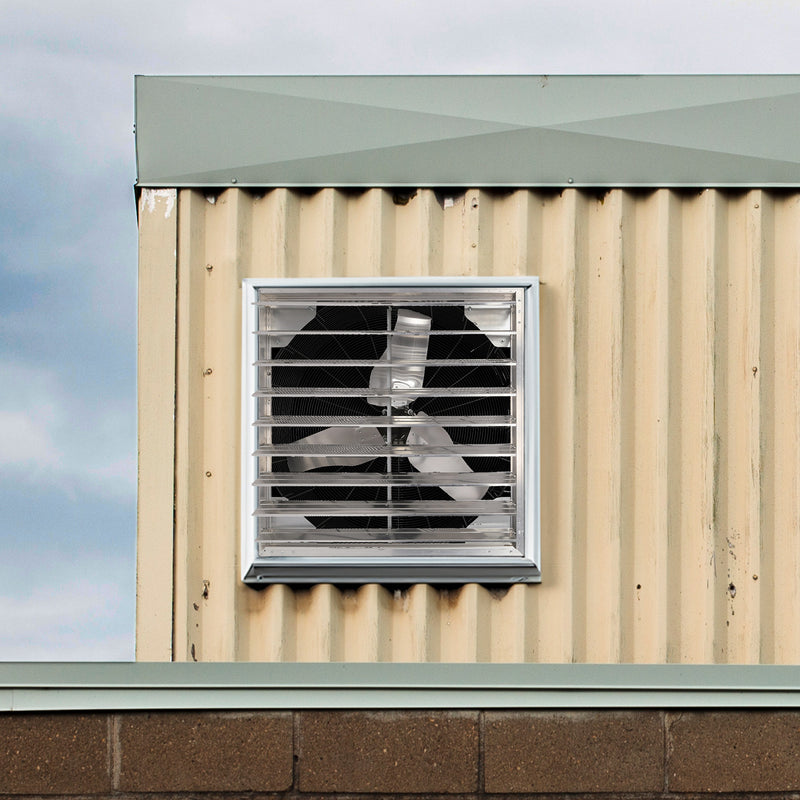 Hurricane Pro Shutter Exhaust Fan with 3 Metal Blades and Button Controller, 36"