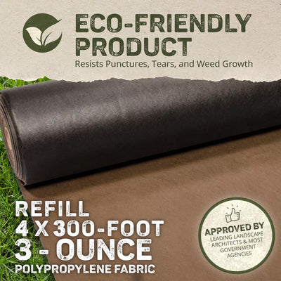 DeWitt Weed Barrier Pro Landscape Fabric in Brown (3 Oz), 4x300' (Open Box)