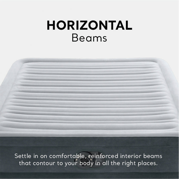 Intex Comfort Deluxe Plush Air Mattress Bed with Built-In Pump, Full (Used) - VMInnovations