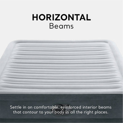 Intex Comfort Deluxe Plush Air Mattress Bed with Built-In Pump, Full (Used) - VMInnovations