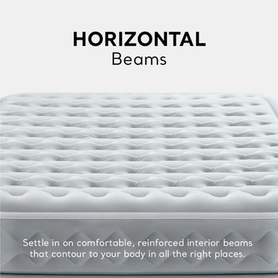 Intex Dura Beam Supreme Air Flow Air Mattress with Built In Pump, Queen (Used) - VMInnovations