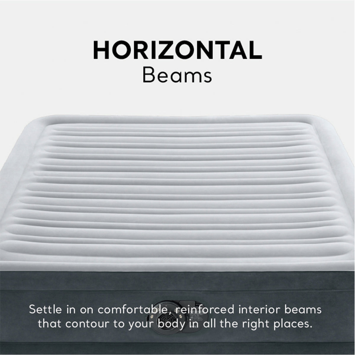 Intex Comfort Deluxe Plush Air Mattress Bed with Built-In Pump, Full (Used) - VMInnovations