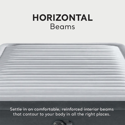 Intex Elevated Dura Beam Fiber Tech Airbed with Built in Pump, Queen (For Parts)