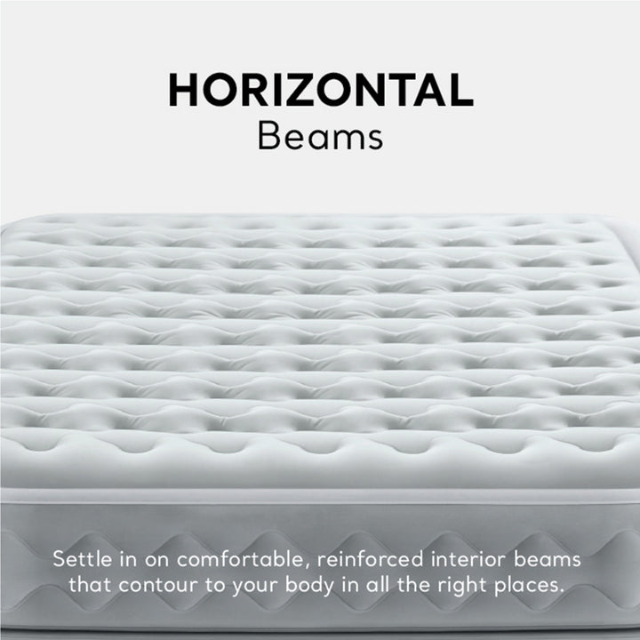 Intex Dura Beam Supreme Air Flow Air Mattress with Built In Pump, Queen (Used) - VMInnovations