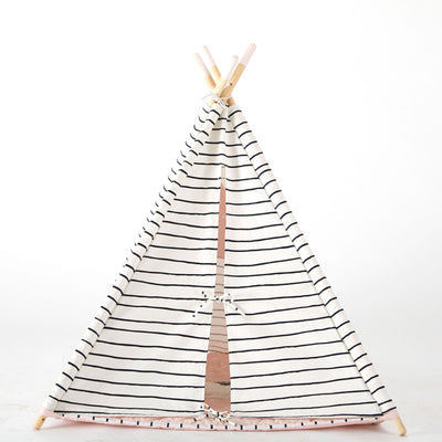 Wonder&Wise Baby Kids Foldable Activity Toy Teepee Play Tent w/ Llama Mat (Used)