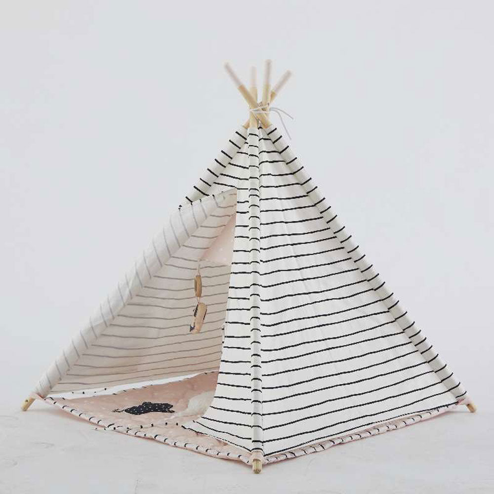 Wonder&Wise Indoor Kids Foldable Activity Toy Teepee Play Tent w/Mat (For Parts)