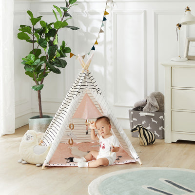 Asweets Kids Teepee Play Tent with Llama Mat (Open Box) - VMInnovations