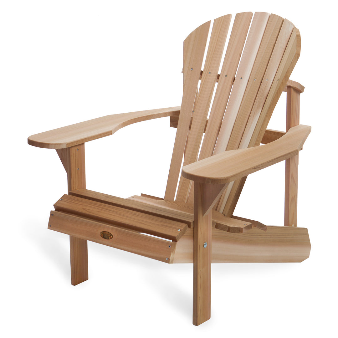 All Things Cedar Athena Adirondack Cedar Outdoor Patio Chair with Wide Arm Rest