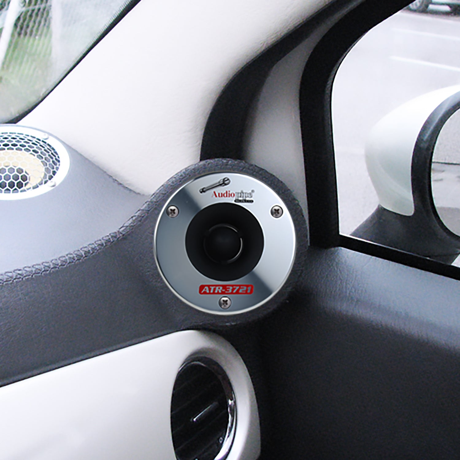 DS18 Pro GM 6.5" 480 Watt Car Speaker (2 Pack) w/Audiopipe 3.75" Bullet Tweeters