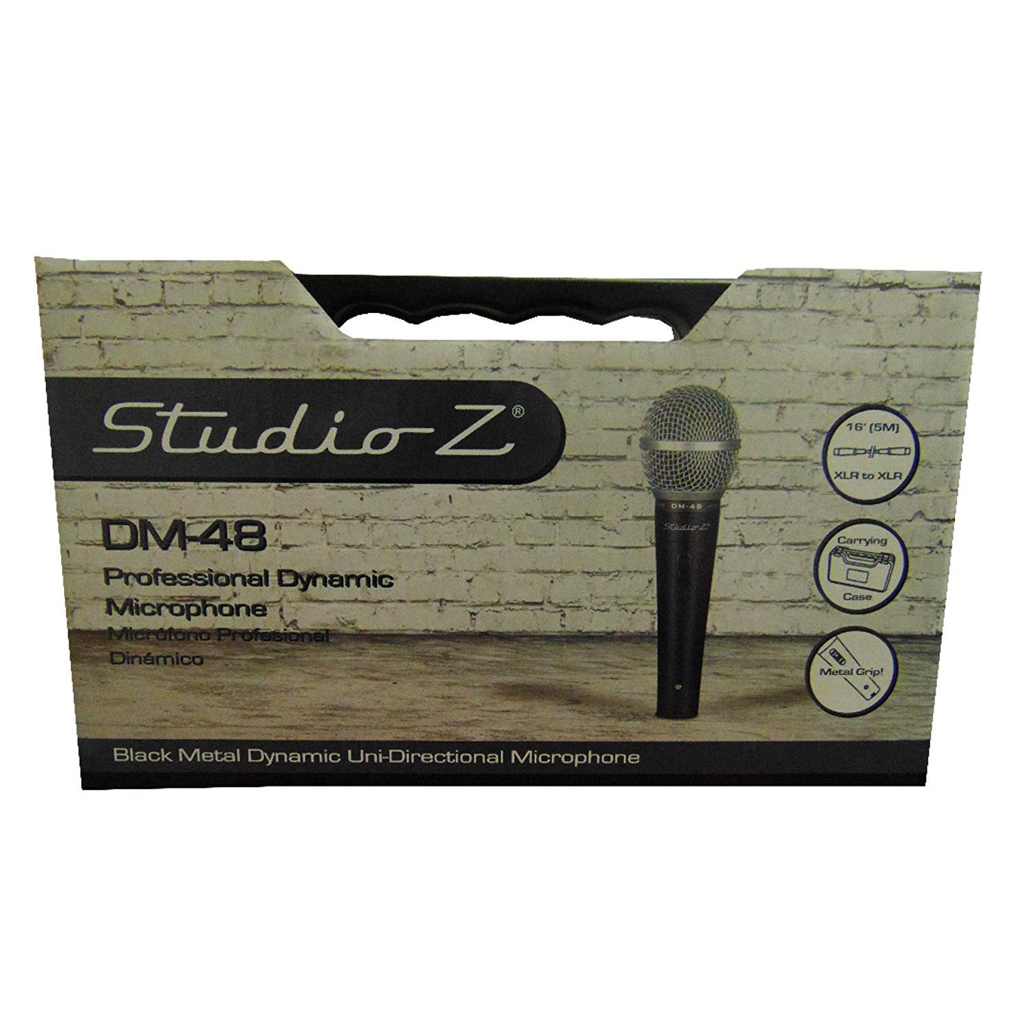 Audiopipe Studio Z Dynamic Pro Live Performance Microphone, Black (Open Box) - VMInnovations
