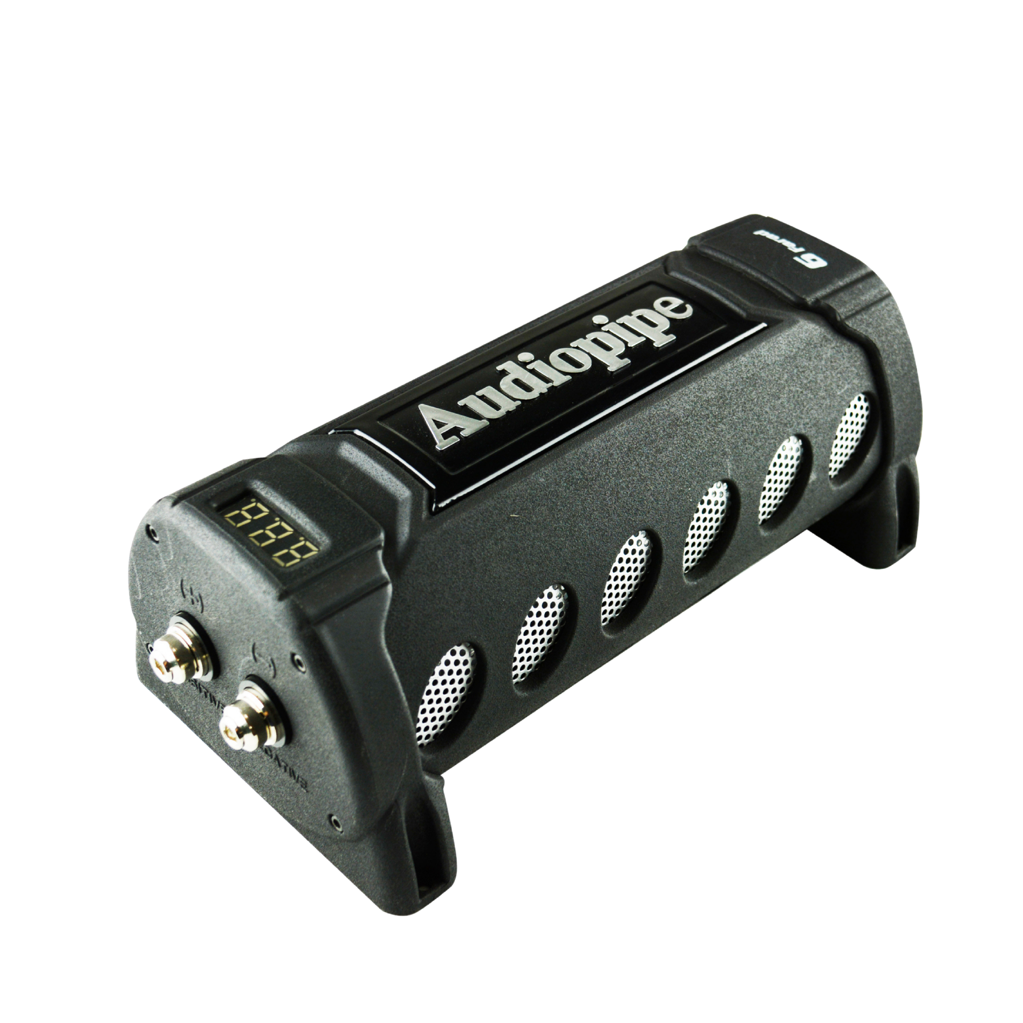 Audiopipe ACAP-6000 6 Power Car Audio Capacitor Digital Display Black  (2 Pack) - VMInnovations