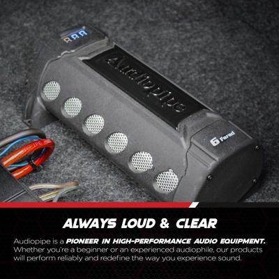Audiopipe ACAP-6000 6 Power Car Audio Capacitor Digital Display Black (4 Pack)