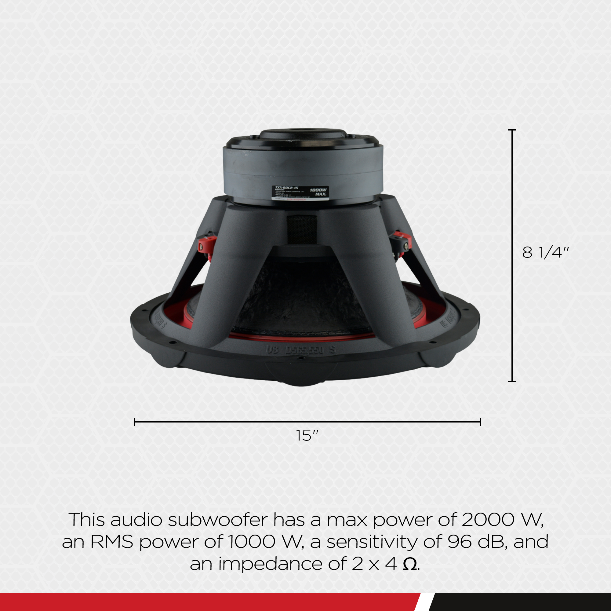 AudioPipe 12 In DVC Car Audio Subwoofer and QPower 12 In Sub Box Enclosure QBOMB