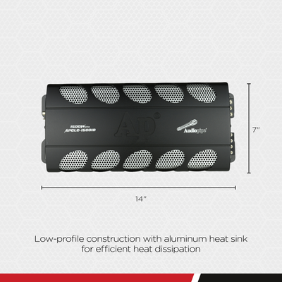 Audiopipe Car Stereo Amplifier w/ Capacitor, 2 Subwoofers, Sub Box, & Wire Kit - VMInnovations