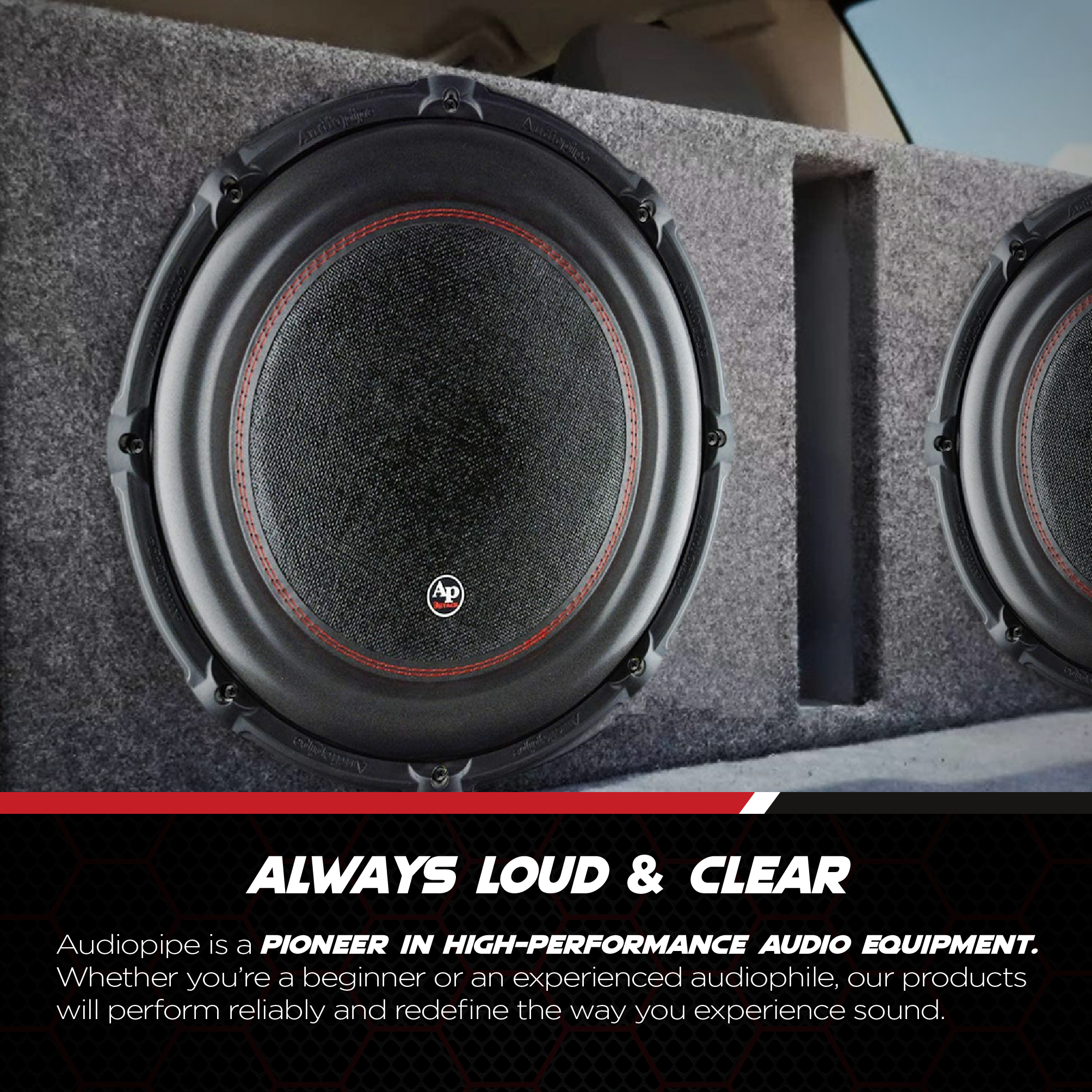 AudioPipe TXX-BDC4-15D2 15-Inch Subwoofer Dual 2 Ohm 1400 Watts RMS Car Audio