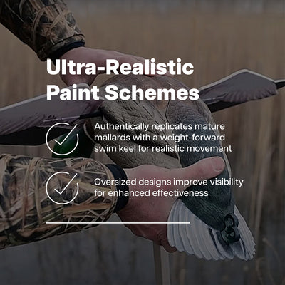 Avian X PowerFlight Smart Motion Mallard Spinning Weatherproof Realistic Decoy - VMInnovations