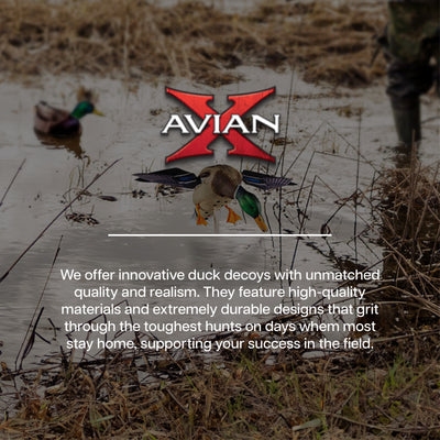 Avian X PowerFlight Mallard Weatherproof Realistic Spinning Wing Duck Decoy