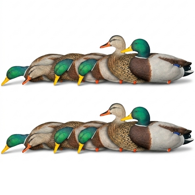 Avian X AXP Full Body Mallards Decoy, Ultra Realistic & Wind Activated, 12 Pack