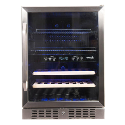 NewAir 20 Bottle/70 Can Dual Zone Wine and Drink Fridge (Certified Refurbished)