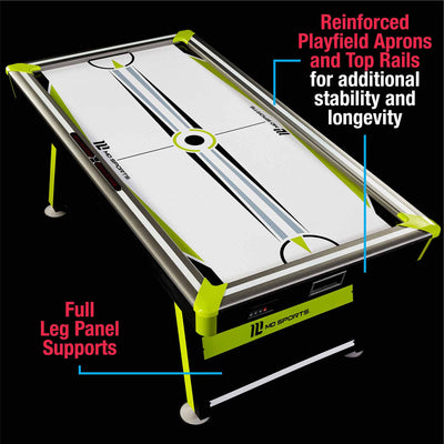 MD Sports 80 x 42-Inch 2-Player Air Hockey Table w Electronic Scorer (Open Box)