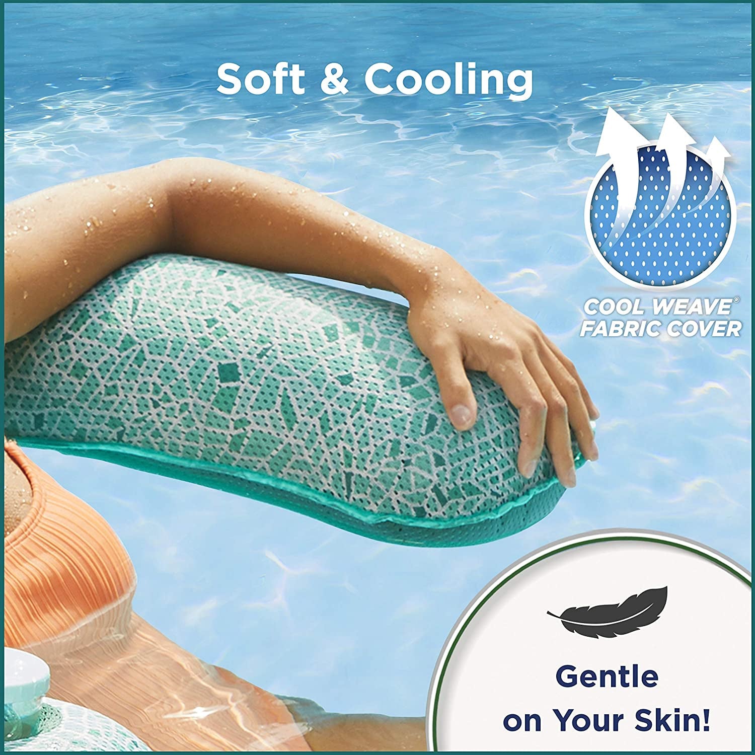 Aqua Mosaic AZL17010 3 in 1 Inflatable Pool Float Lounge Chair (Open Box) - VMInnovations