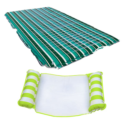 Aqua Leisure Supersized Floating Party Plank & Monterey 4-in-1 Pool Hammock - VMInnovations