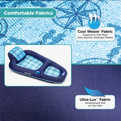 Aqua Leisure Luxury Water Lounge Extra Large Pool Float with Headrest (Used) - VMInnovations