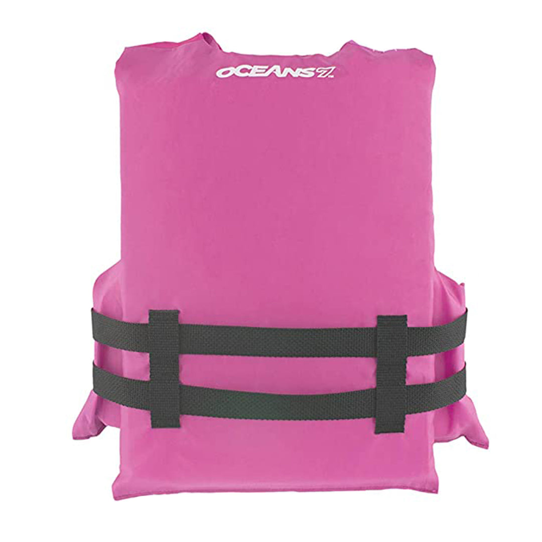 Oceans 7 US Type III Kids PFD Life Jacket Vest, Pink/Berry (Open Box) - VMInnovations