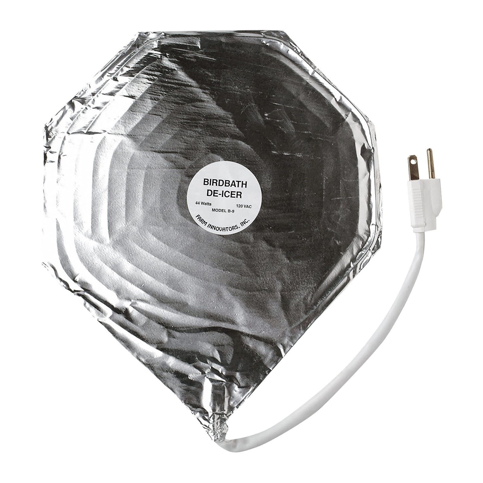 Farm Innovators 44W Economical Submersible Heated Shallow Bird Bath DeIcer, Foil - VMInnovations