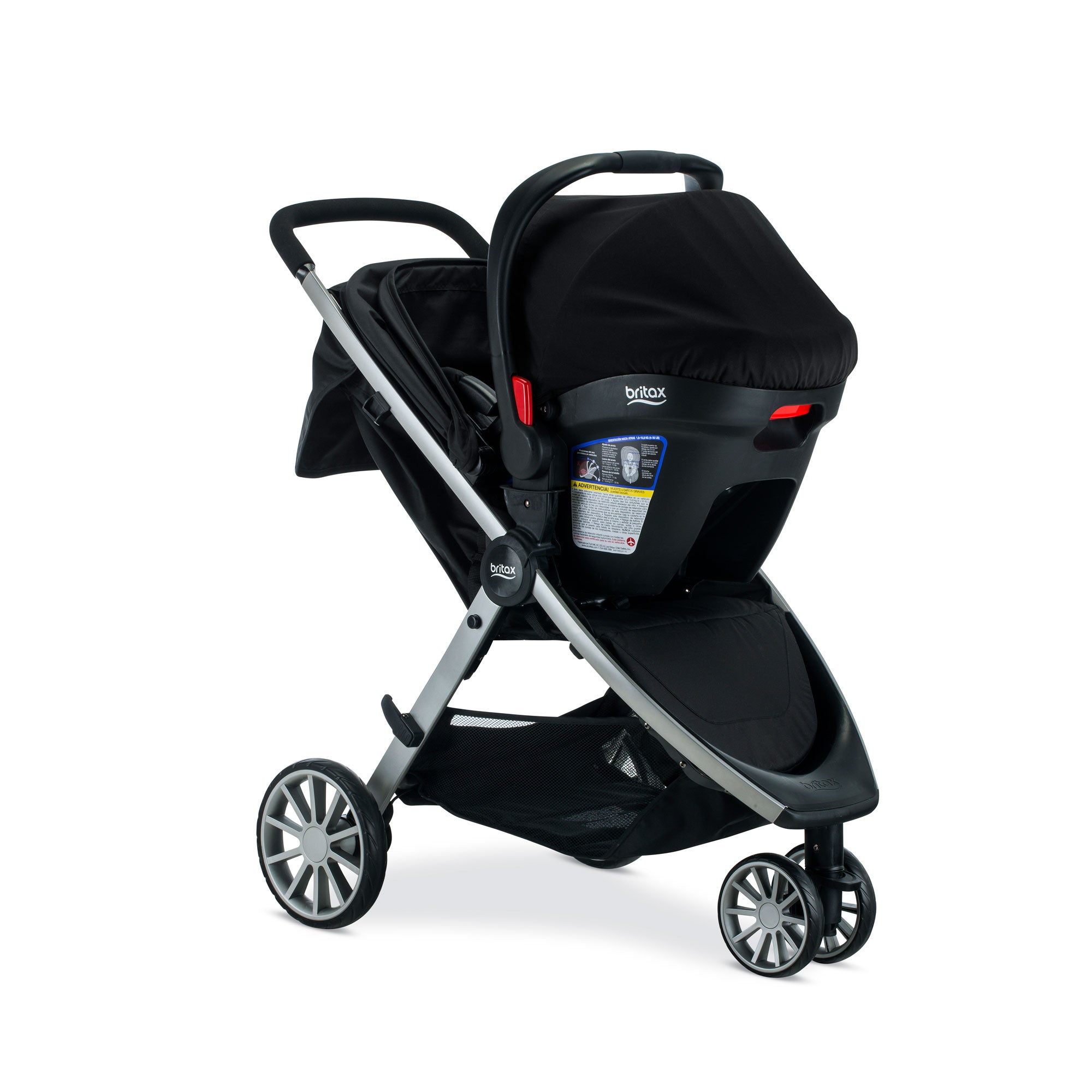 Britax B-Lively and B-Safe Stroller and Car Seat Travel System, Raven (Open Box)
