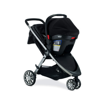 Britax B-Lively and B-Safe Stroller and Car Seat Travel System, Raven (Open Box)