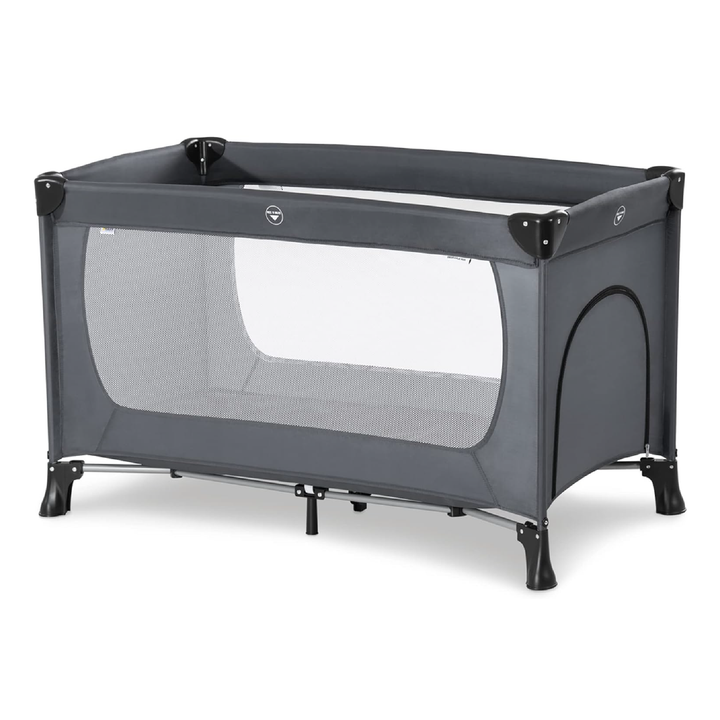 Dream'n Play Travel Cot For Babies & Toddlers Up to 33 Pounds, Grey (Open Box)